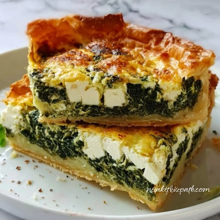 Mediterranean Spinach Cheese Feta Quiche Recipe