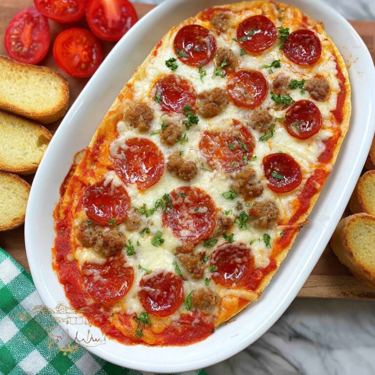Hot Honey Pepperoni and Sausage Pizza Dip Recipe