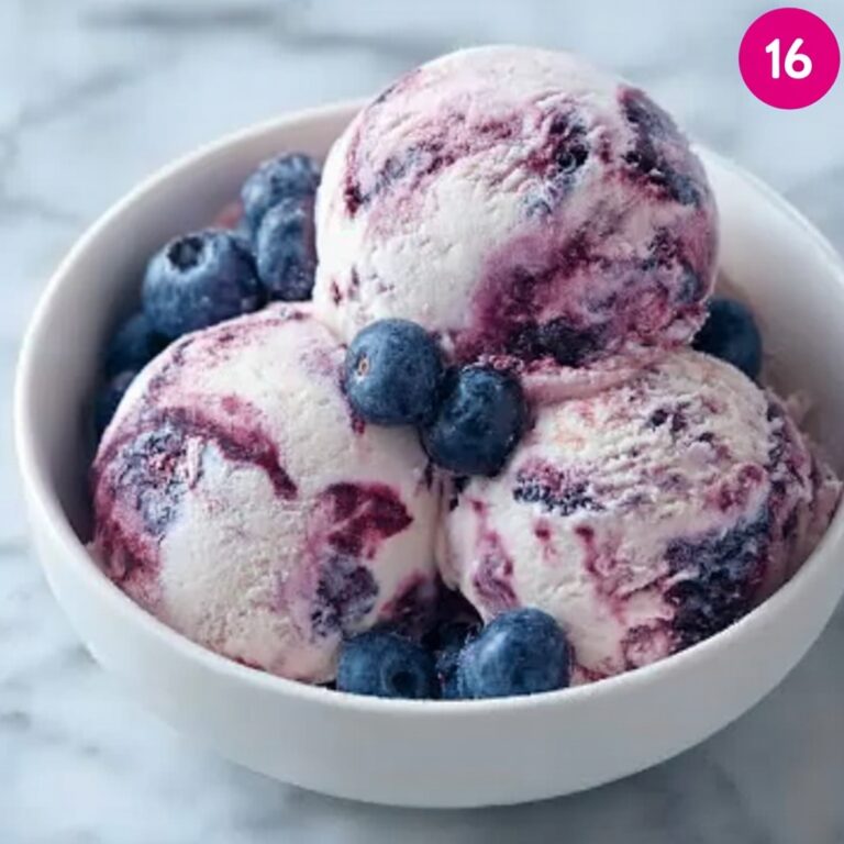 Blueberry Greek Frozen Yogurt Recipe