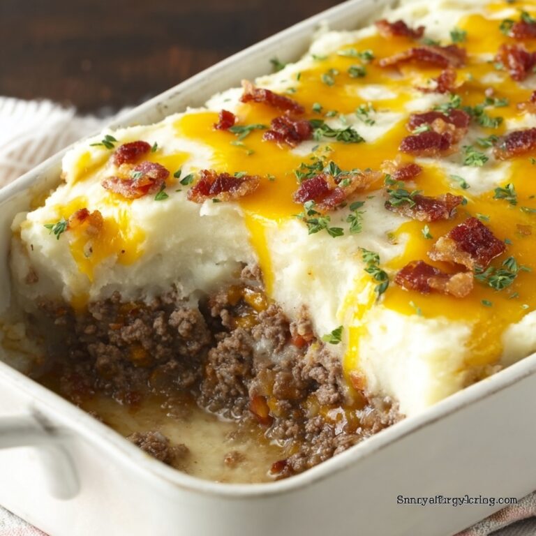 Mashed Potato Meatloaf Casserole Recipe