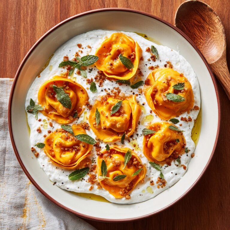 Red Kuri Squash and Goat’s Cheese Manti Recipe