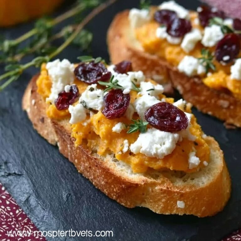 Butternut Squash, Cranberry, and Goat Cheese Crostini Recipe
