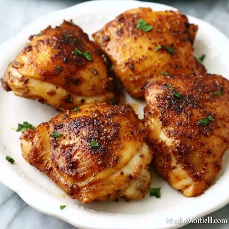 Oven Baked Boneless Chicken Thighs Recipe