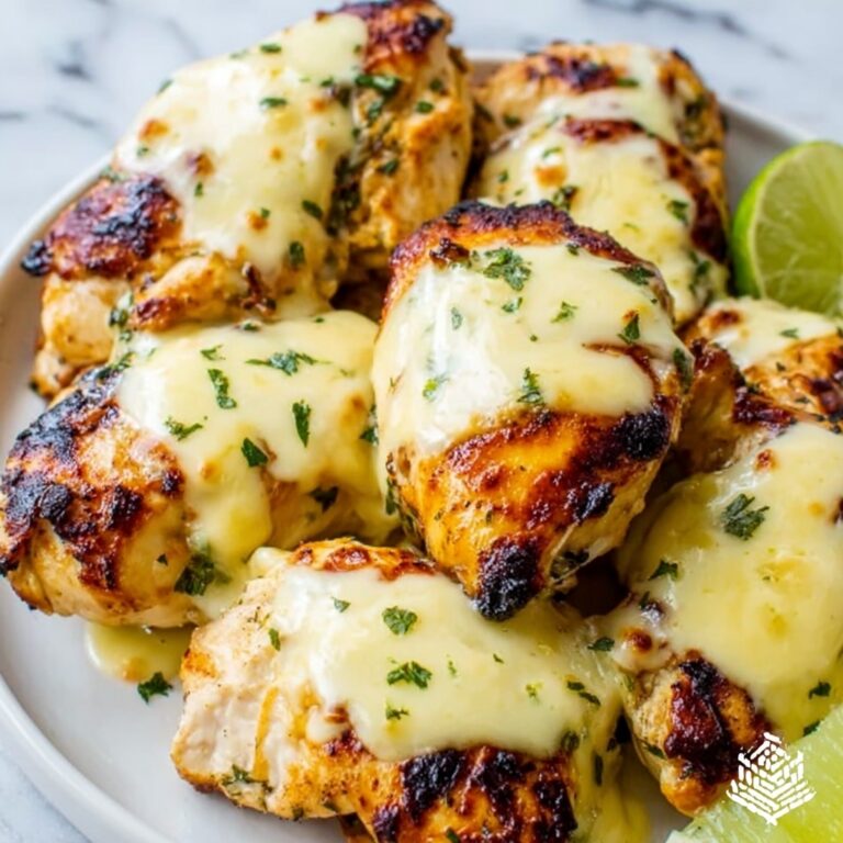 Grilled Salsa Verde Chicken with Pepper Jack Recipe