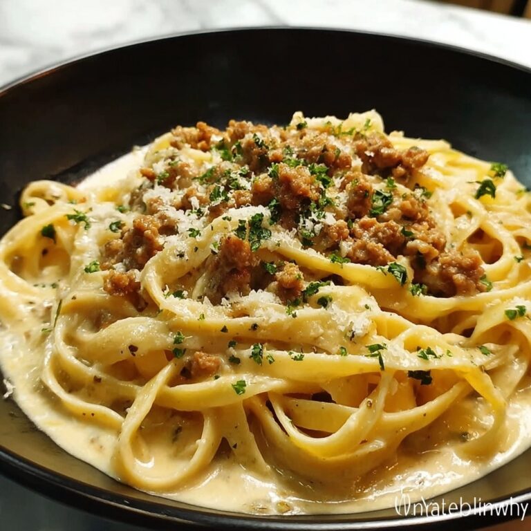 One-Pot Creamy Beef and Garlic Butter Pasta Recipe