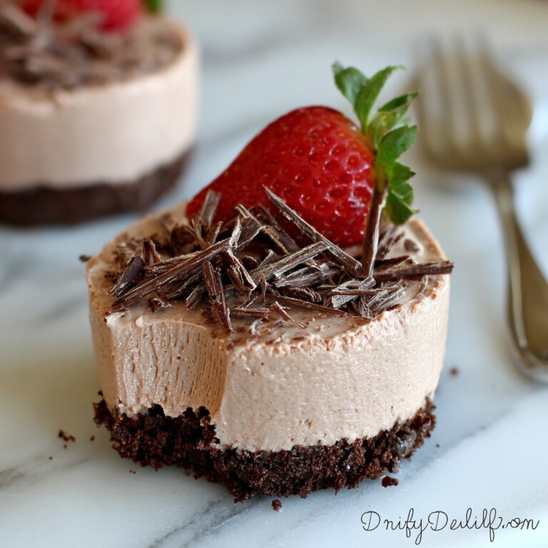 Chocolate No Bake Mini Cheesecakes Recipe