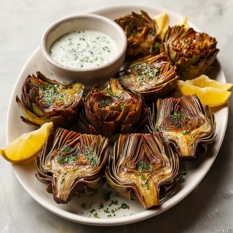 Roasted Artichokes with Lemon Aioli Recipe