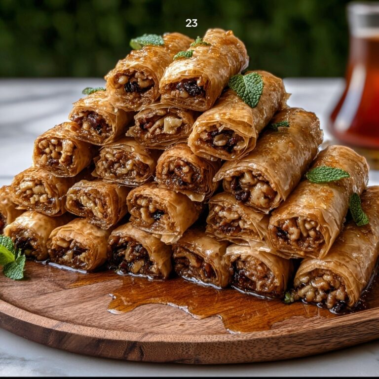 Fig & Walnut Baklava Rolls: Easy Recipe You’ll Love! Recipe