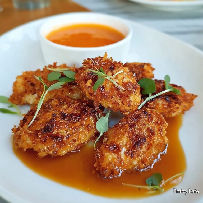 Coconut-Crusted Chicken Tenders with Pineapple Dipping Sauce Recipe