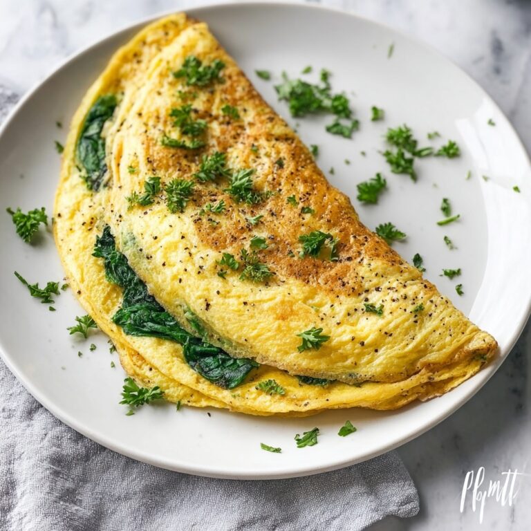Delicious Spinach and Cheese Breakfast Omelette Recipe