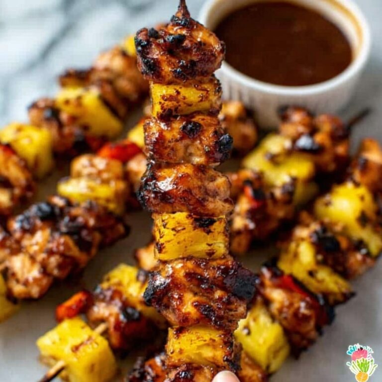 BBQ Pineapple Chicken Kabobs Recipe