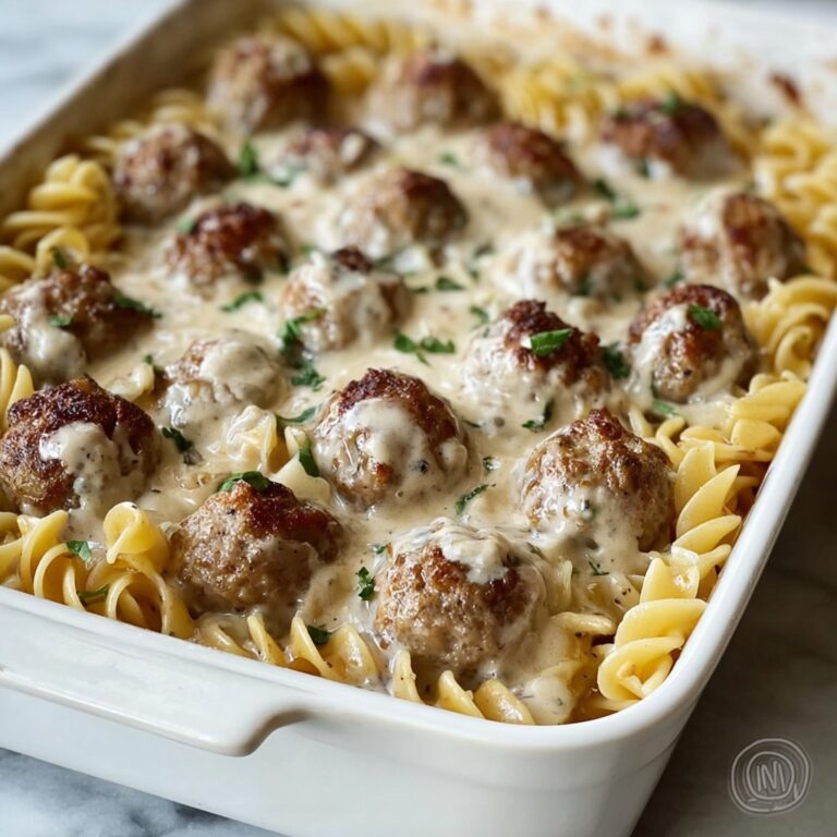 Swedish Meatball Noodle Bake Recipe