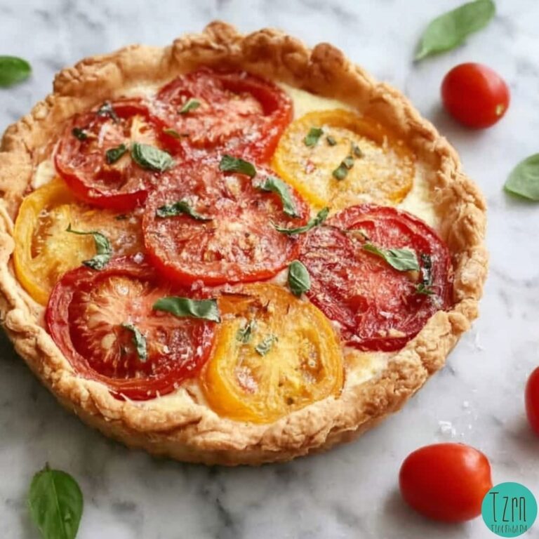 Fresh Tomato Galette with Gouda and Basil Recipe