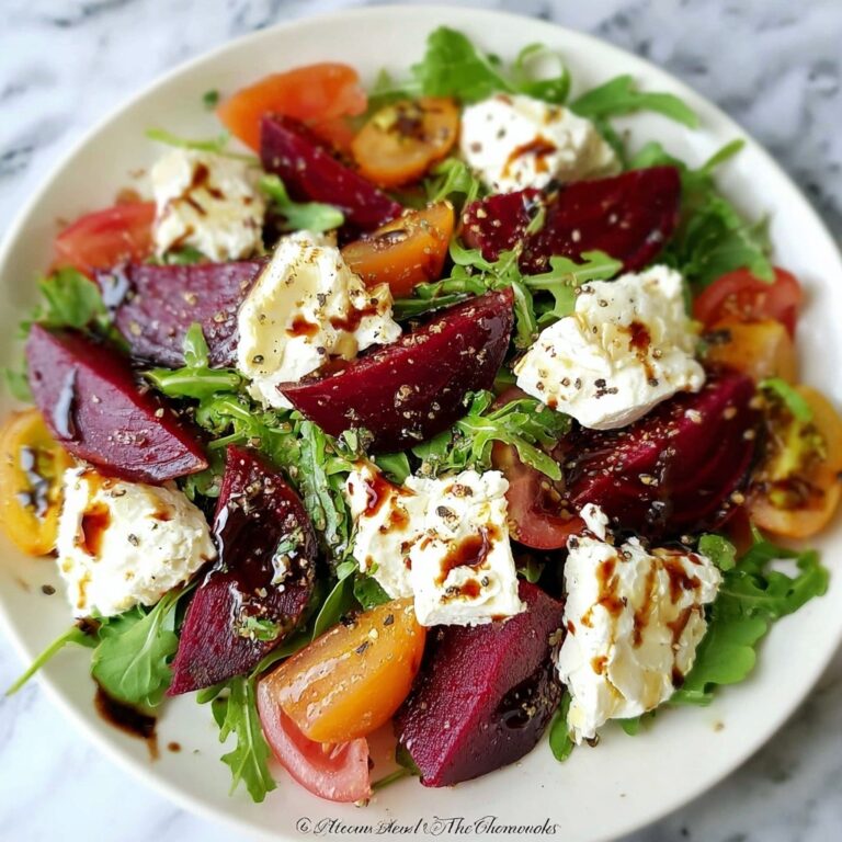 Beet Salad with Goat Cheese and Balsamic Recipe