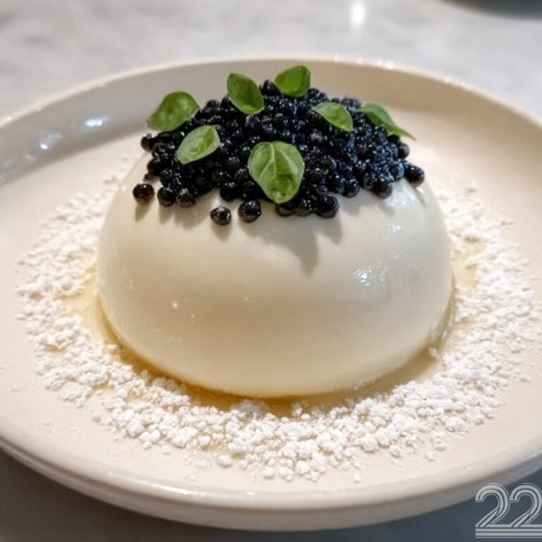 Parmesan Panna Cotta with Balsamic Caviar Pearls Recipe