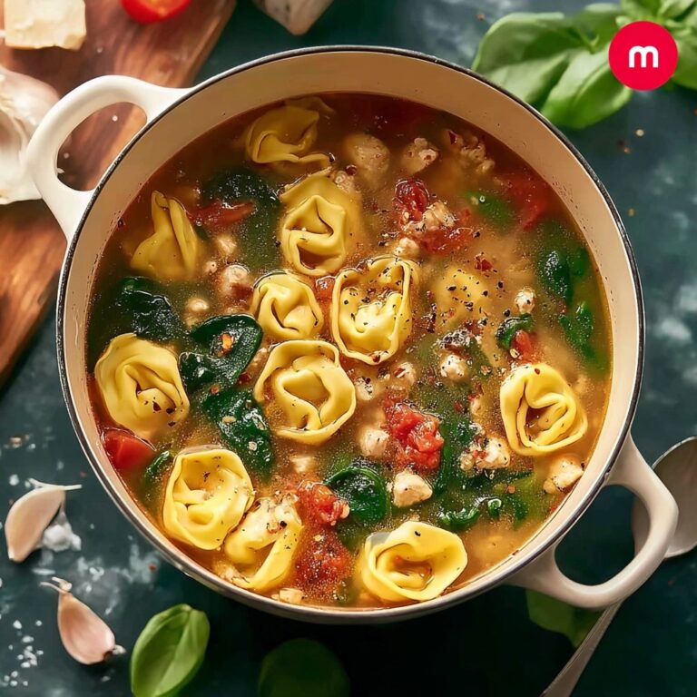 Creamy Tuscan Garlic Tortellini Soup Recipe