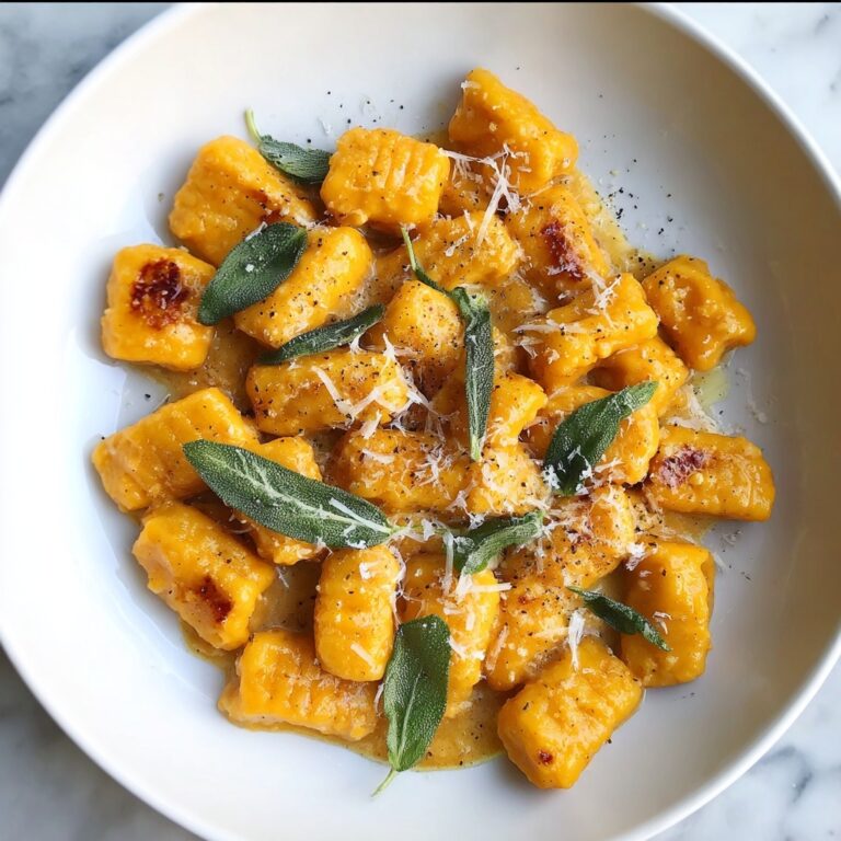 Creamy Pumpkin Gnocchi with Sage and Parmesan Recipe