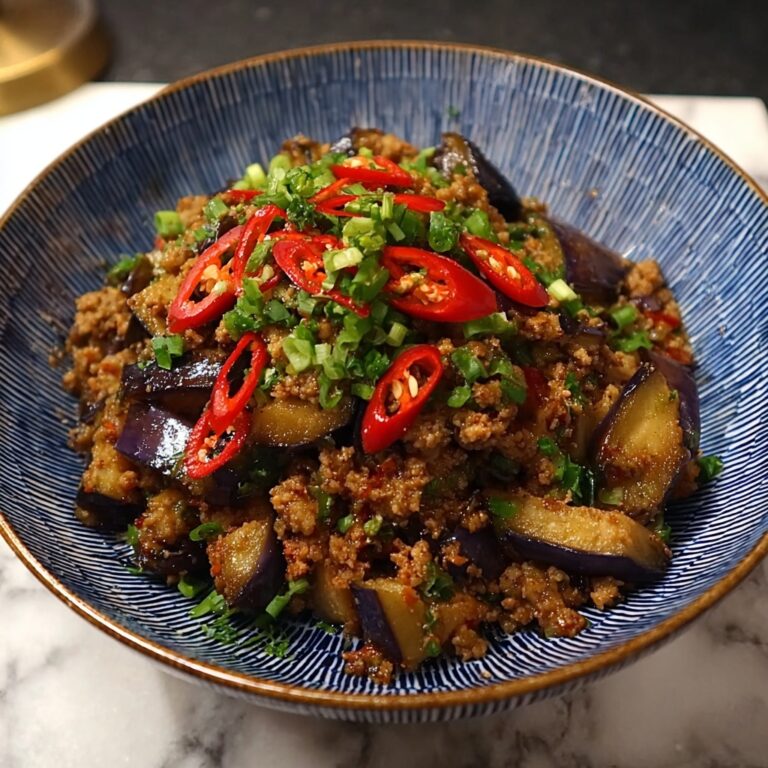 Spicy Eggplant Stir-Fry with Ground Turkey Recipe