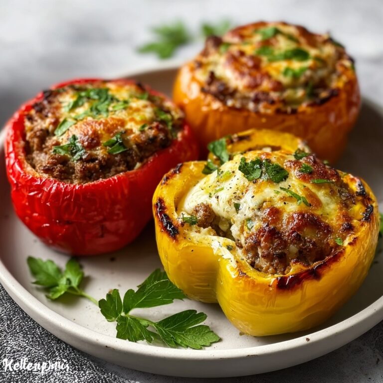 South African Bobotie-Stuffed Peppers: A Flavorful Fusion of Spiced Meat and Tender Bell Peppers Recipe