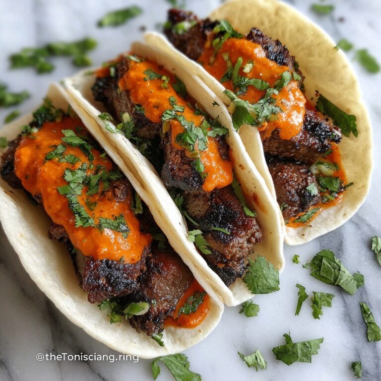 Garlic Butter BBQ Beef Tacos Recipe