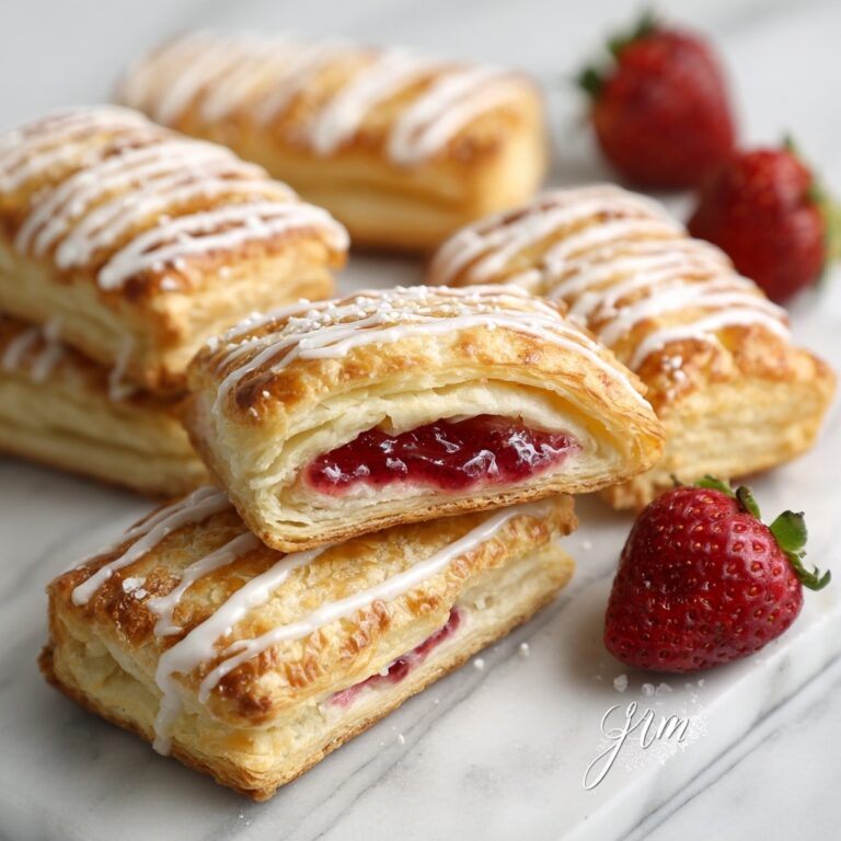 Easy Strawberry Toaster Strudels with Icing Recipe