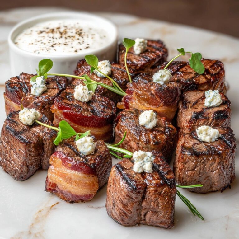 Savory Filet Mignon Bites with Creamy Horseradish Dip Recipe