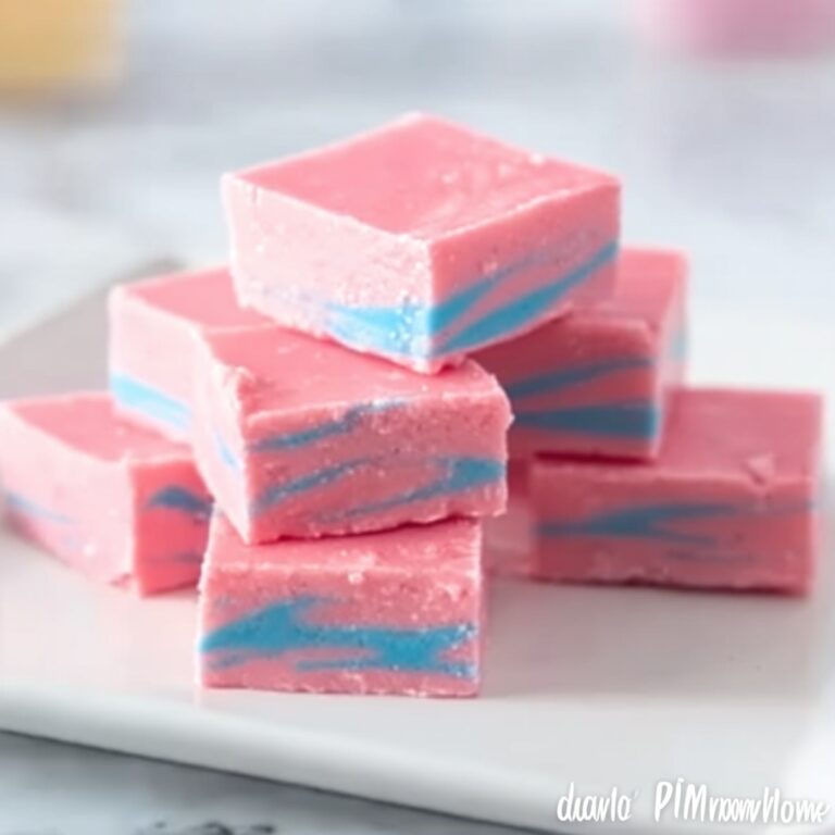 Homemade Cotton Candy Fudge Recipe