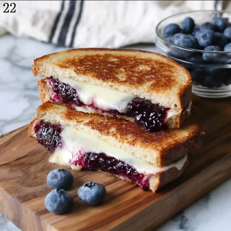 Blueberry and Cheddar Grilled Cheese Sandwich Recipe