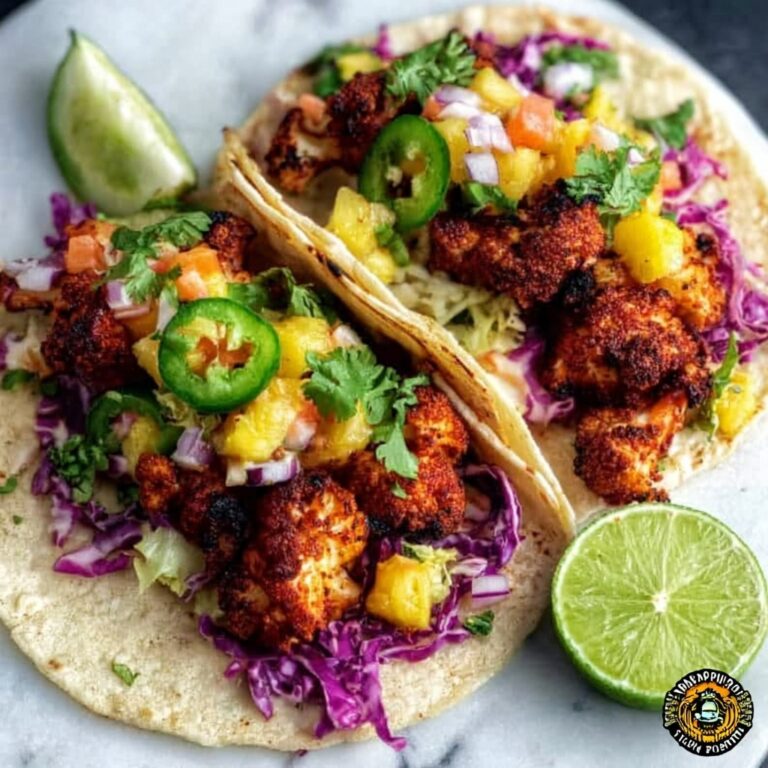 Vegan Smoky BBQ Cauliflower Tacos Recipe