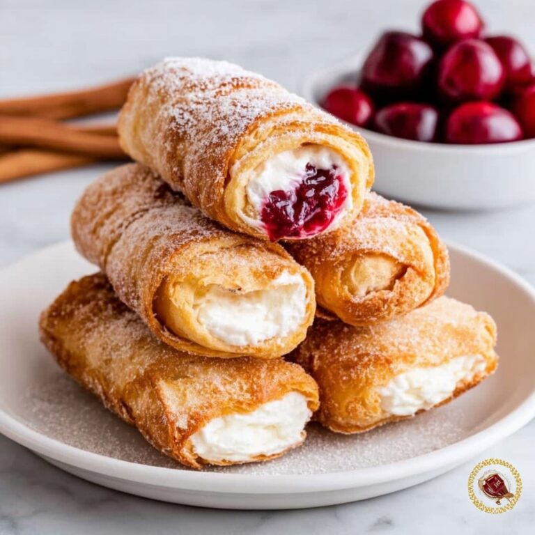 Cherry Cheesecake Egg Rolls Recipe