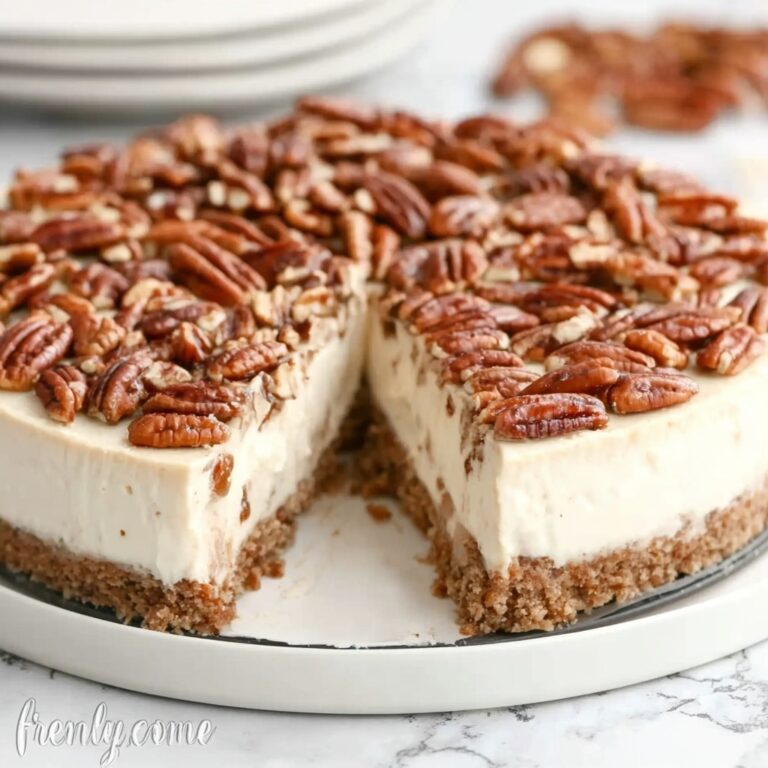 No-Bake Keto Pecan Pie Cheesecake Recipe